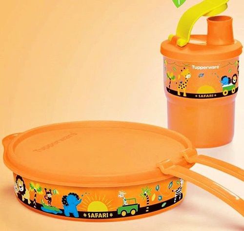 kit infantil safari tupperware