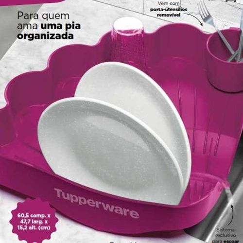 Tupperware Escorredor de Louças Roxo Importado - Loja Chefe Tupperware