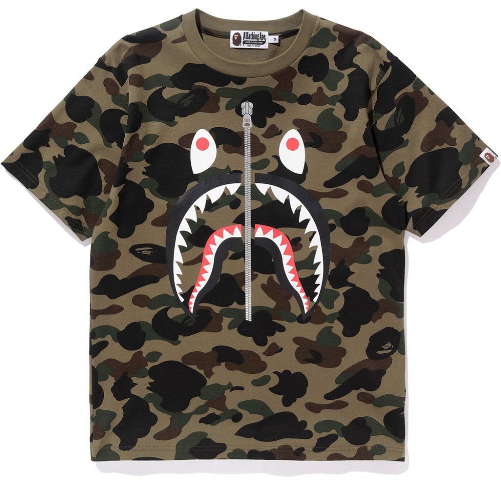 Camiseta Bape 1ST Camo Shark Mens - Four Gang