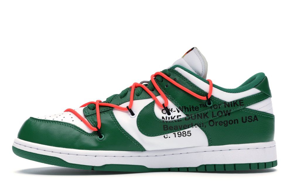 TÃªnis Nike Dunk Low Off-White University - Pine Green - Four Gang