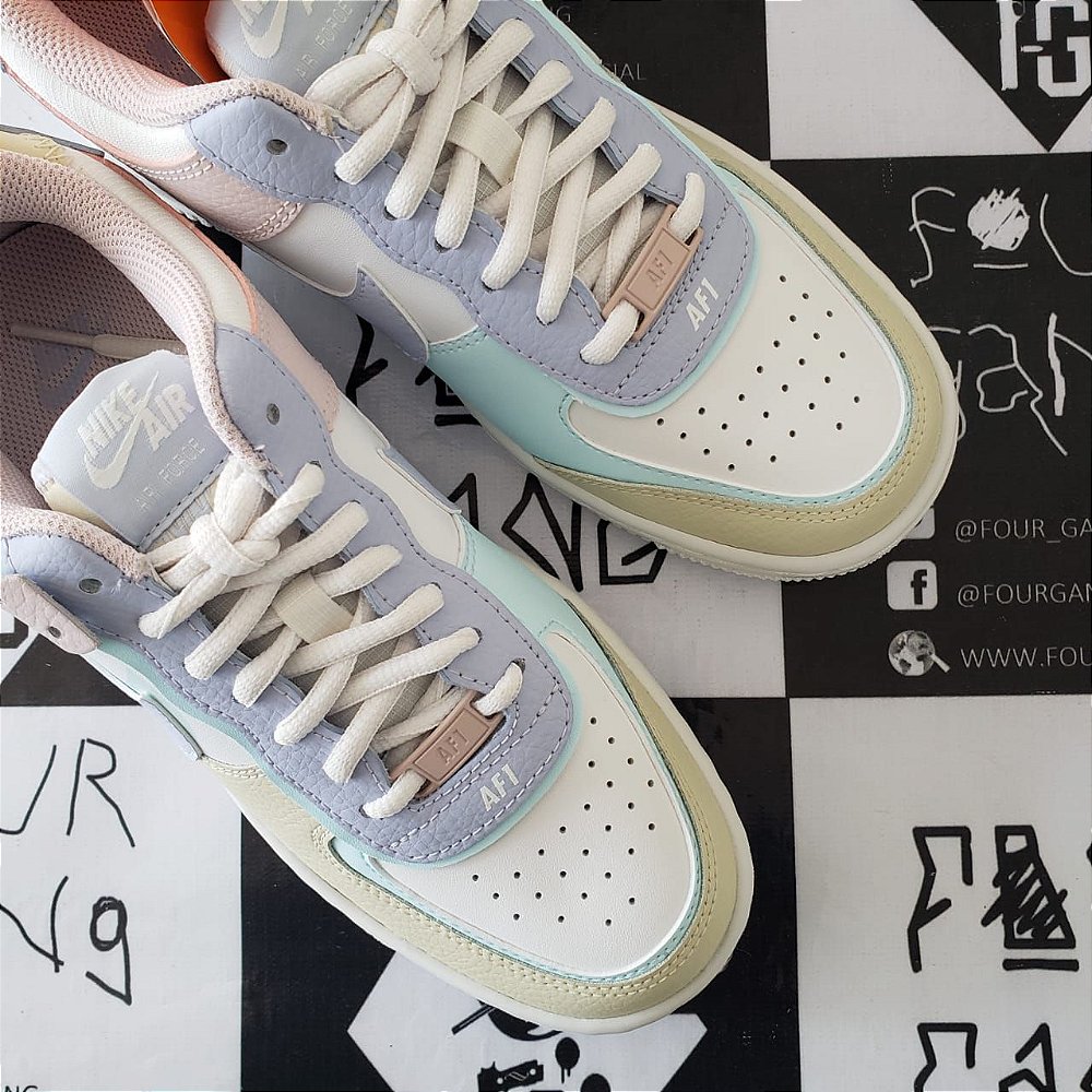 Tênis Nike Air Force 1 Shadow White Glacier Blue Ghost (W) - Four Gang