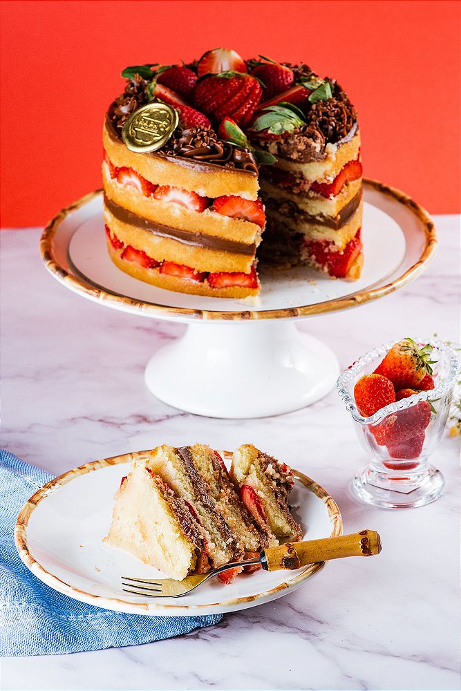 Naked Cake De Morango Raphs Patisserie