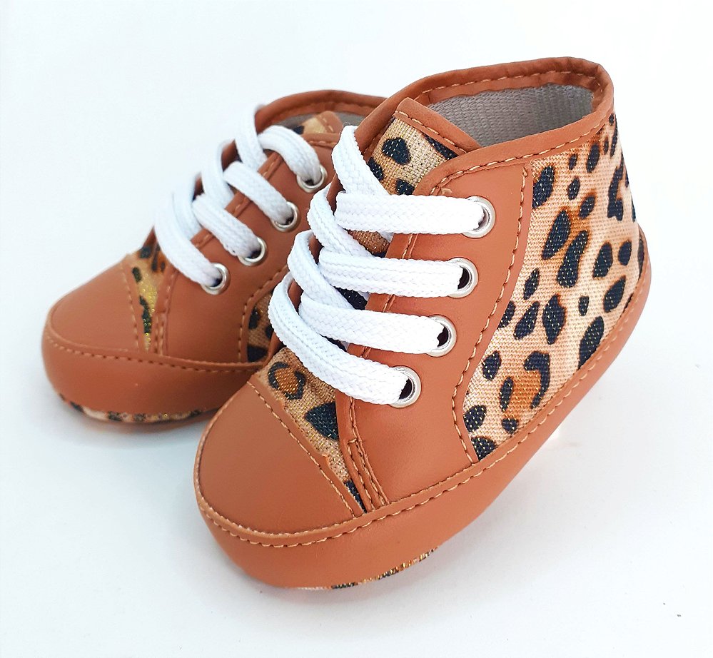 tenis cano alto animal print