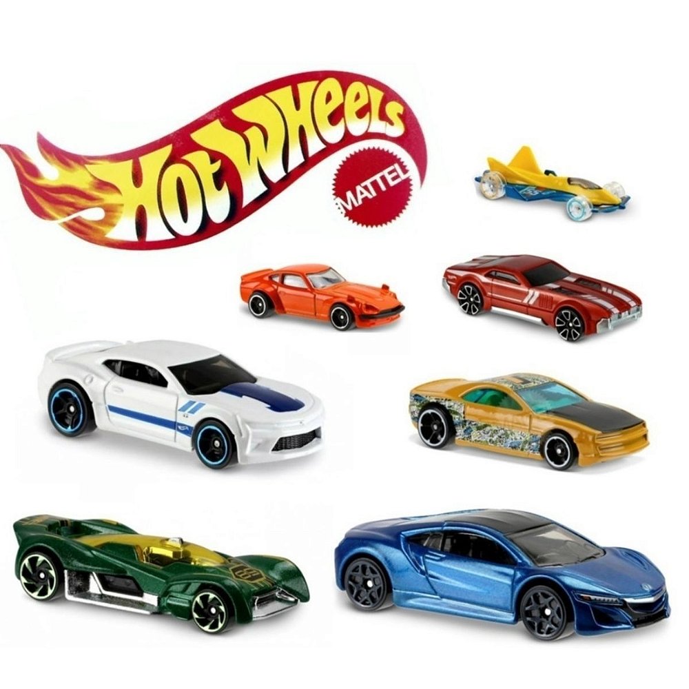 Kit com 3 Carrinhos Hot Wheels Sortidos 1/64 Mattel C4982 - Lojas França