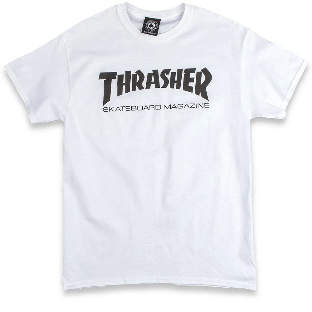 Camiseta Thrasher Skate Mag Logo Branca | Loja Online Occeano Store |  Skate, Surf e Lifestyle | Desde 1999 | Comprar Agora! - Occeano Store |  Loja de Skate e Surf