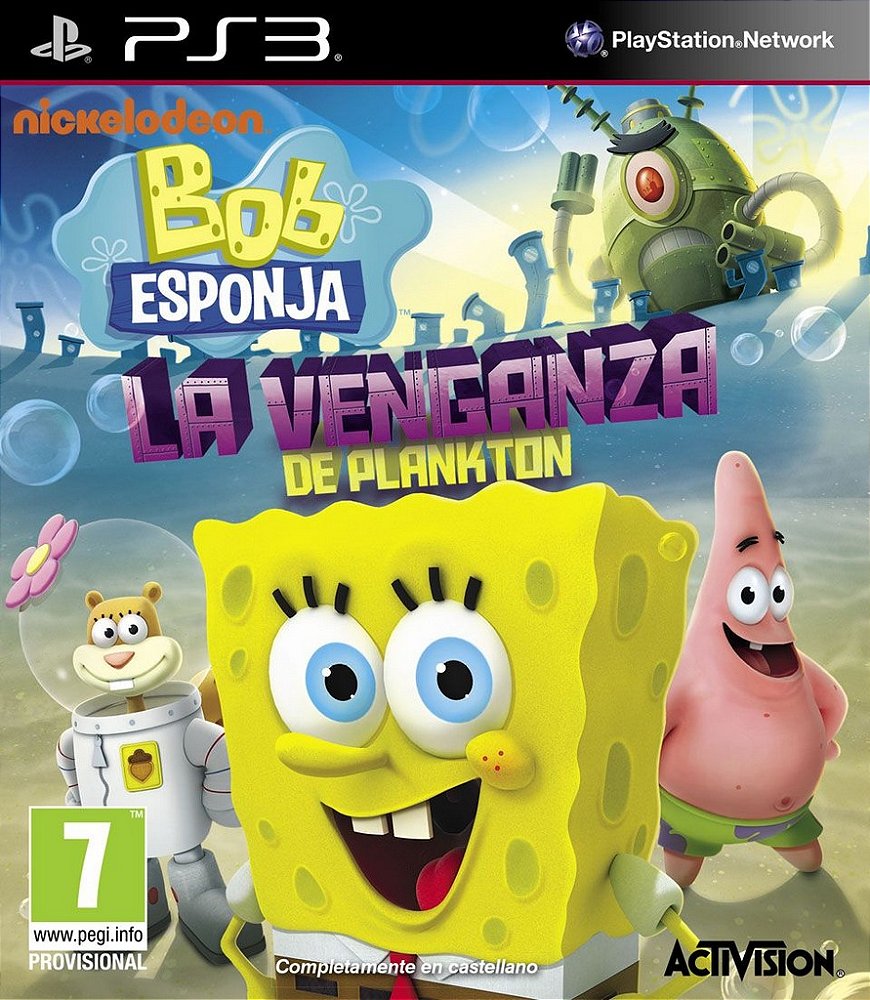 Bob Esponja Calça Quadrada A Vingança de Plankton PS3 Midia Digital - jogos  em Midias Digitais