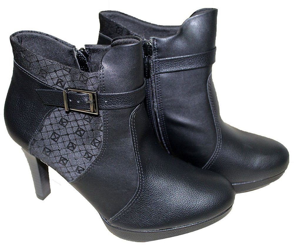 botas femininas salto alto cano curto