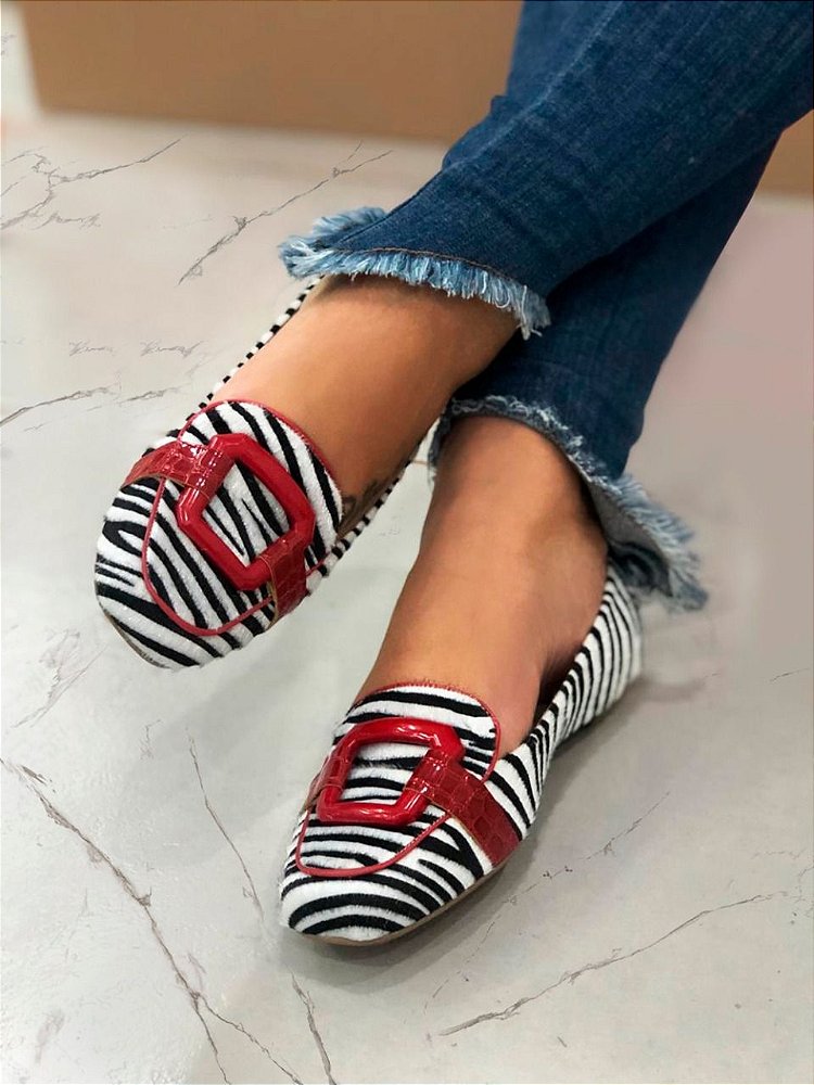 sapatilha zebra