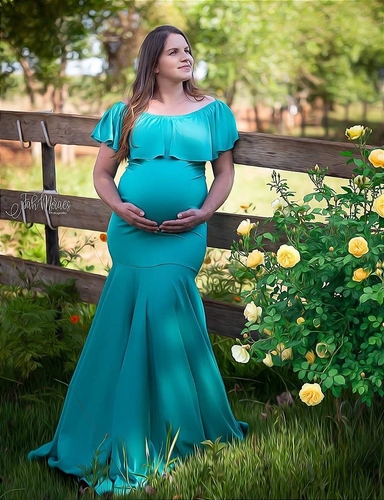vestido ciganinha para gravida