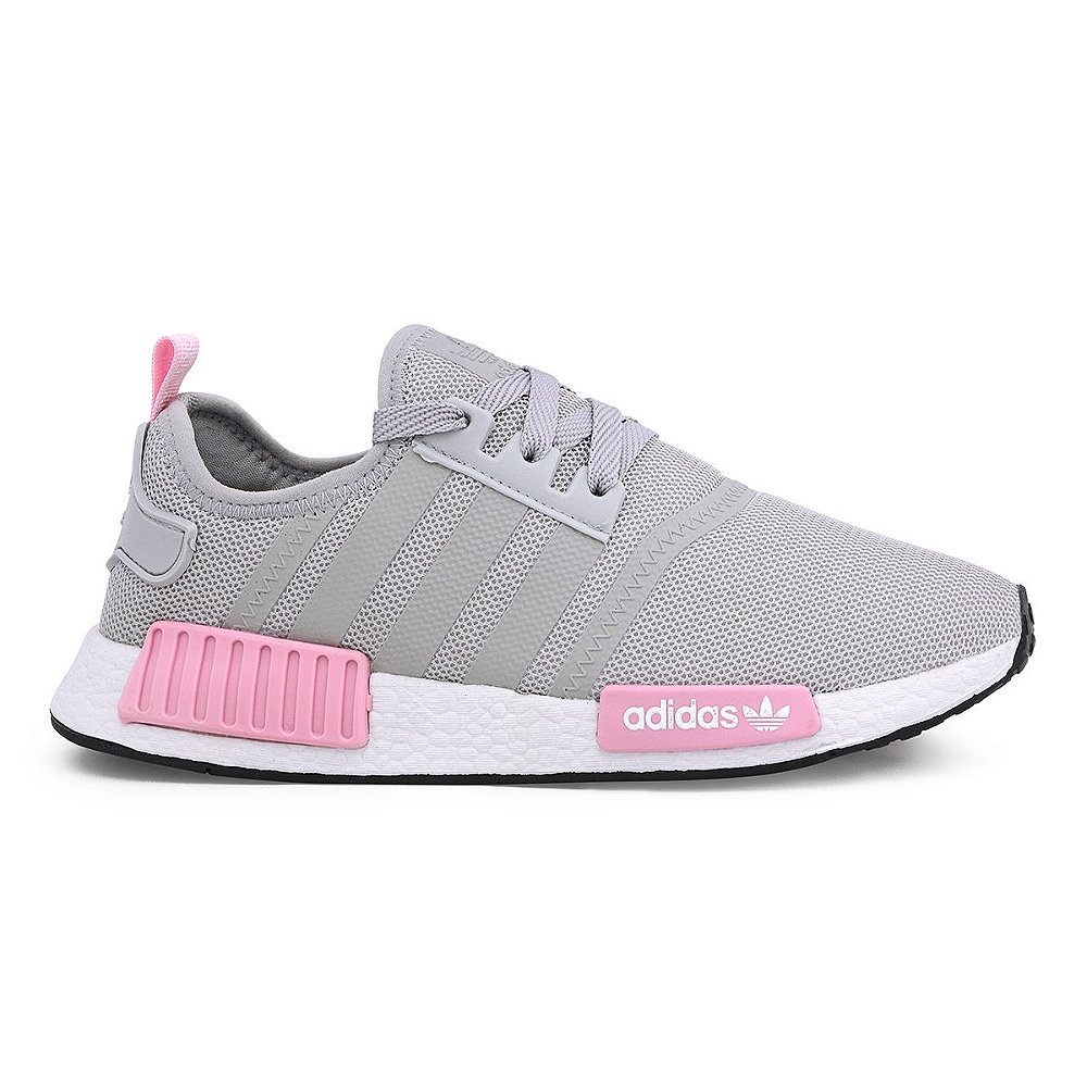 nmd adidas cinza e rosa