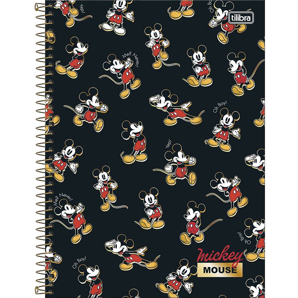 Caderno Universit Rio Mickey Mouse Mat Ria Folhas Tilibra Dona Maria Papelaria Criativa