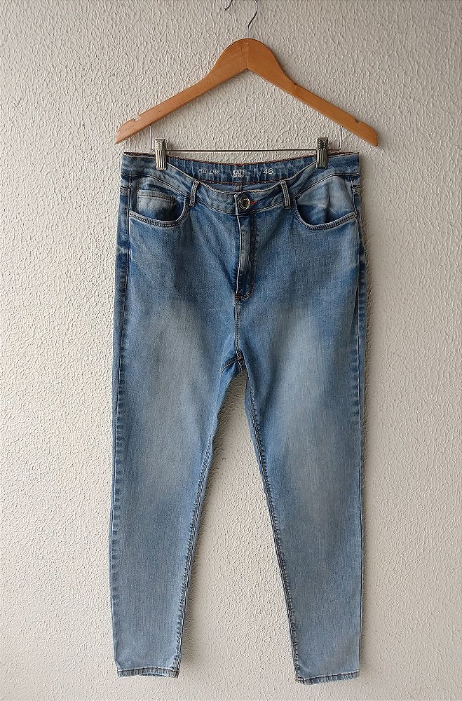 calça jeans skinning cintura alta