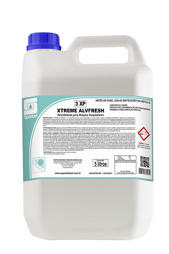 Xtreme Alvfresh Desinfetante Para Roupas 5 Litros - NC Bella Distribuidora  - Distribuidora de Produtos e Equipamentos