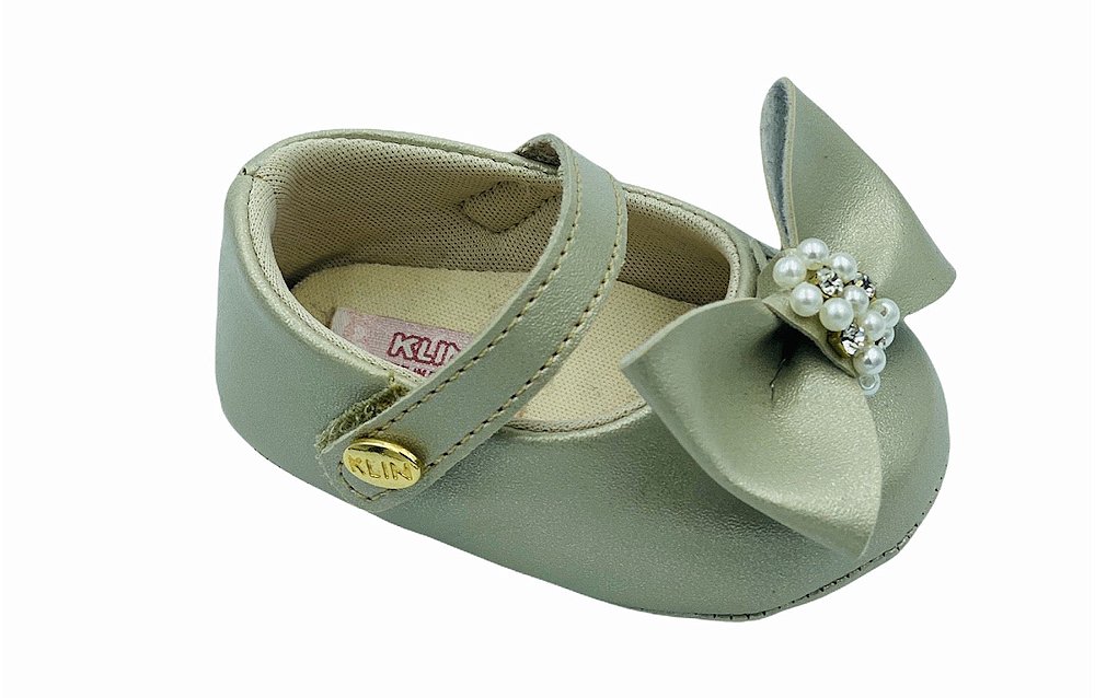 sapato klin dourado