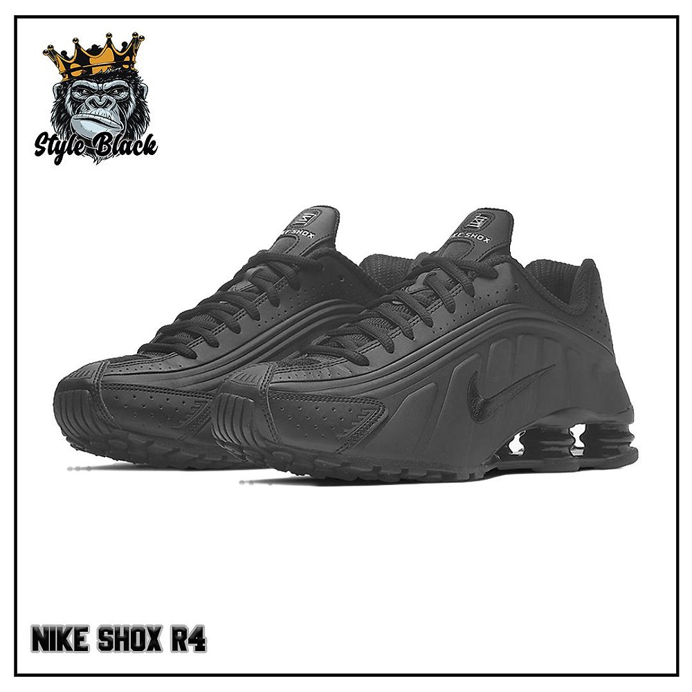 Black nike shox shoes