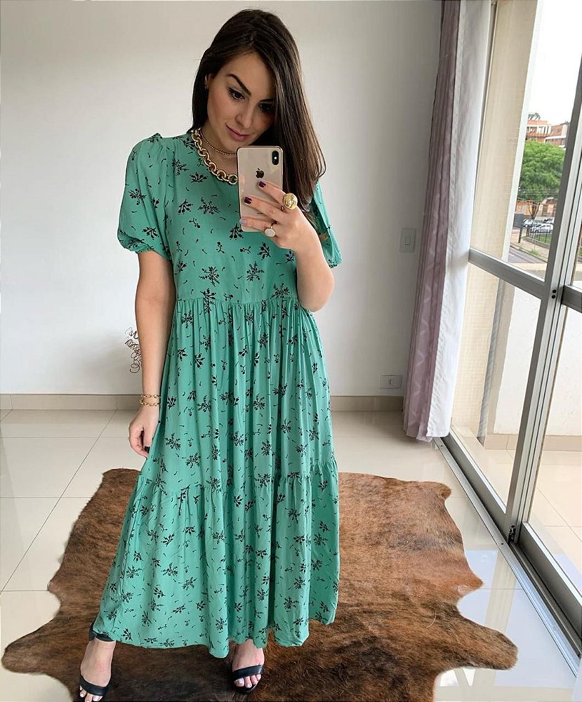 vestido zara florido