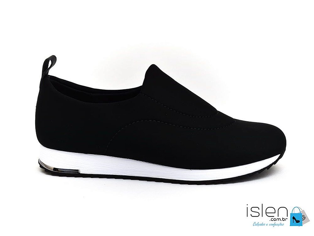Sapatos Usaflex Lycra Preto Casual - FEET POINT