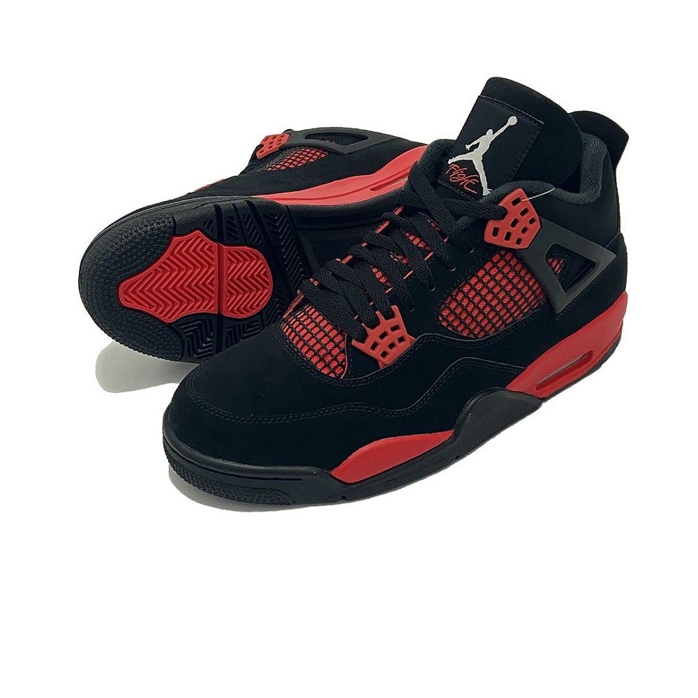 nike air jordan 4 red black