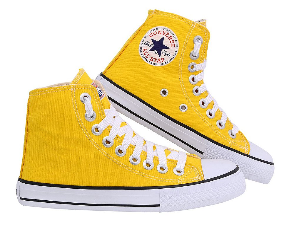 all star amarelo bota