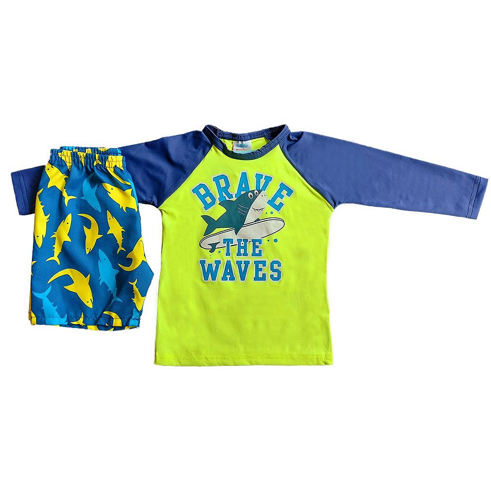 roupa bebe praia uv