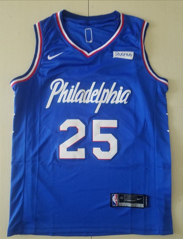 Camisas Philadelphia 76ers - City Edition - 21 Joel Embiid - 25 Ben ...