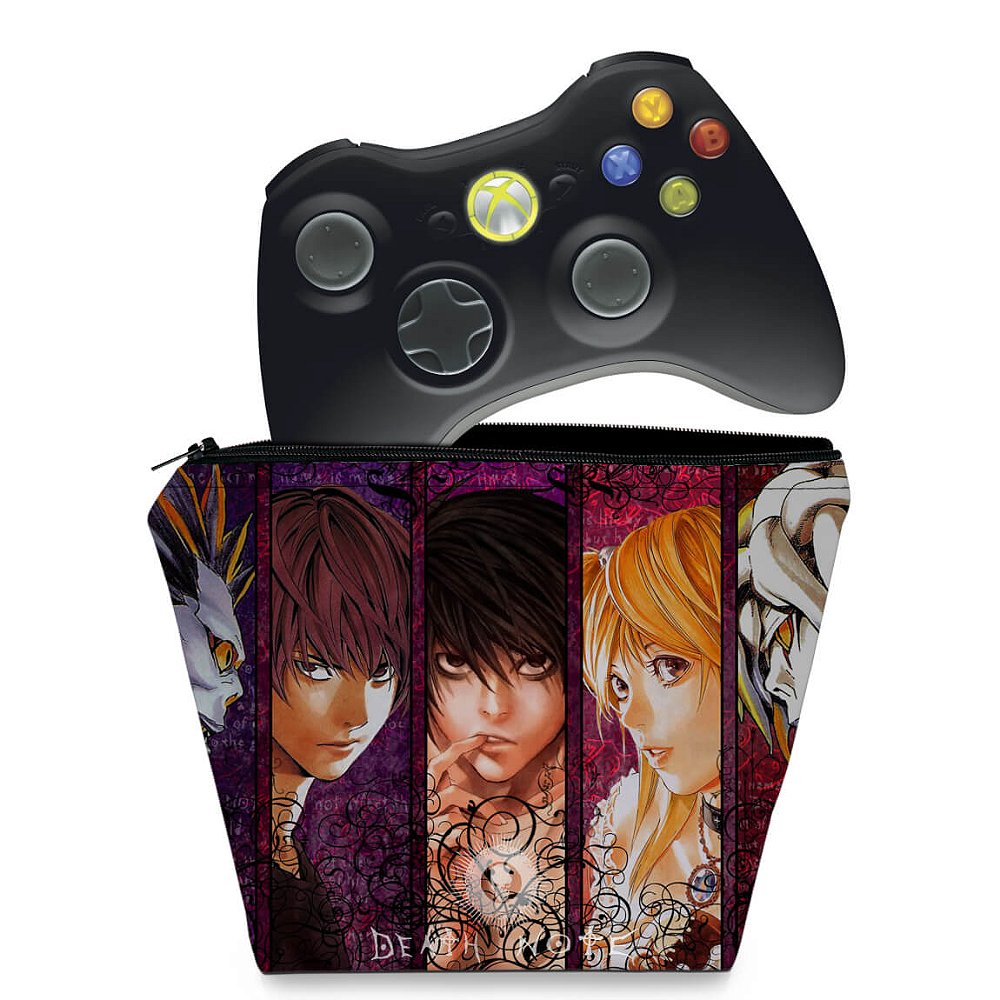 Capa Xbox 360 Controle Case Death Note Pop Arte Skins Capa Xbox 360 Controle Case Death Note Pop Arte Skins