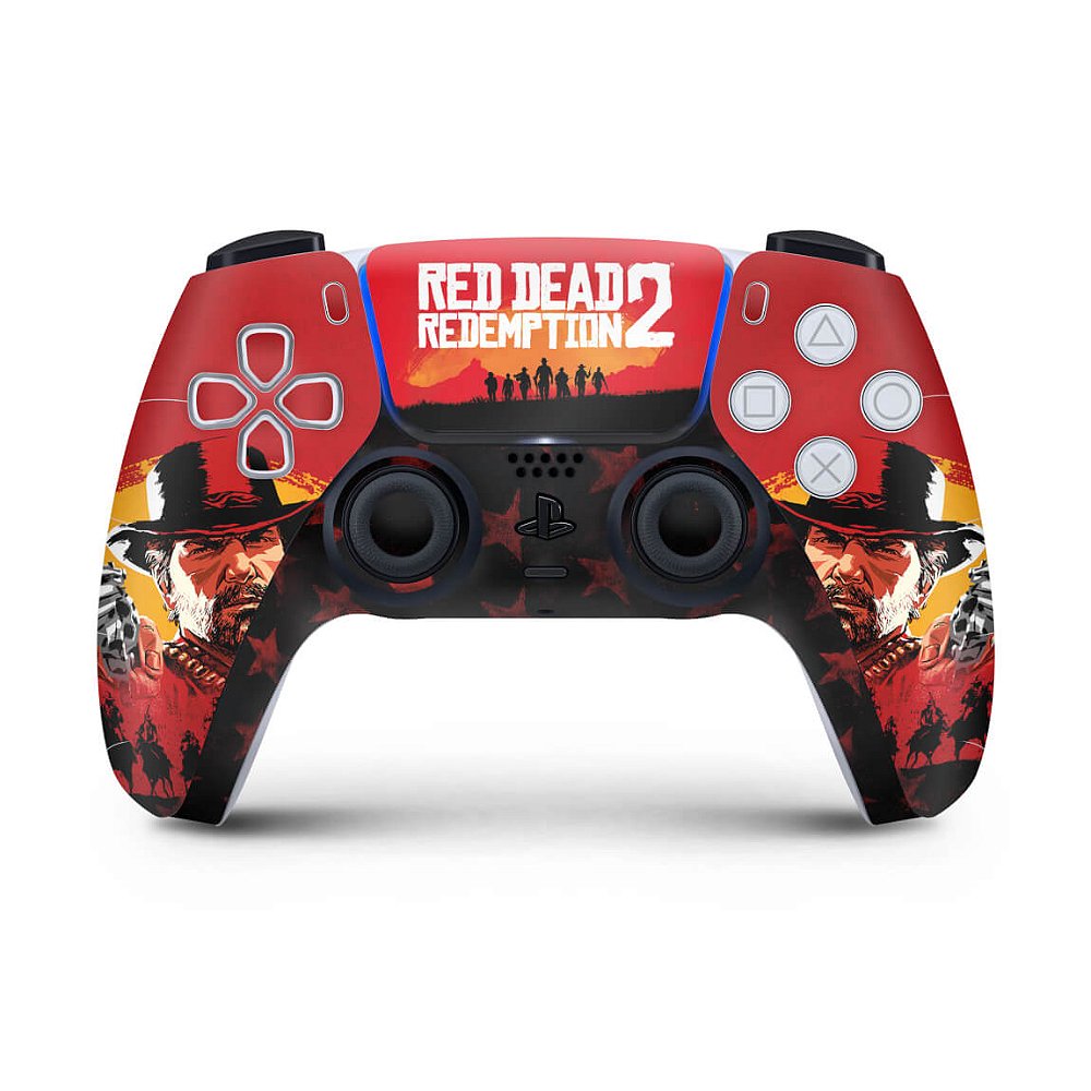 Skin PS5 Controle Red Dead Redemption 2 Pop Arte Skins