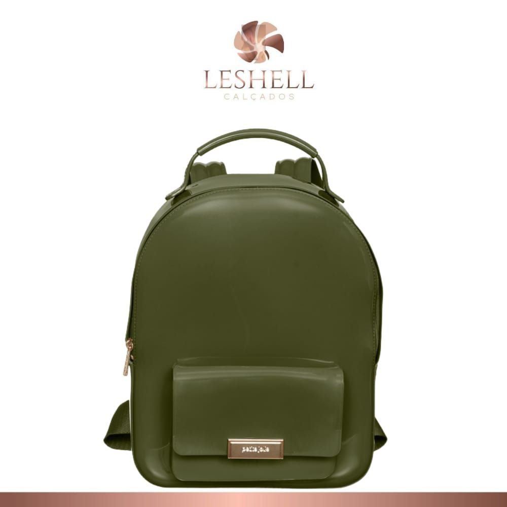 Mochila Lizzy Petite Jolie Verde Musgo - Leshell Calçados