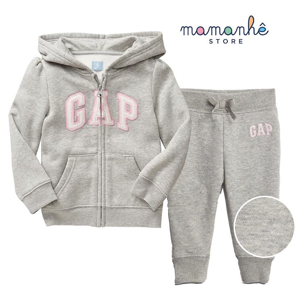 gap moletom com capuz and sweatpants set