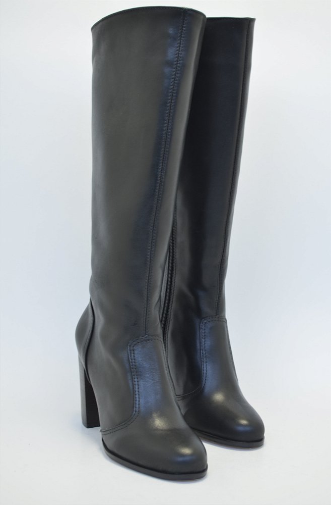 bota cano longo salto bloco