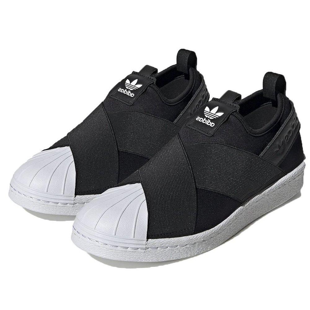 tenis adidas com elastico transpassado