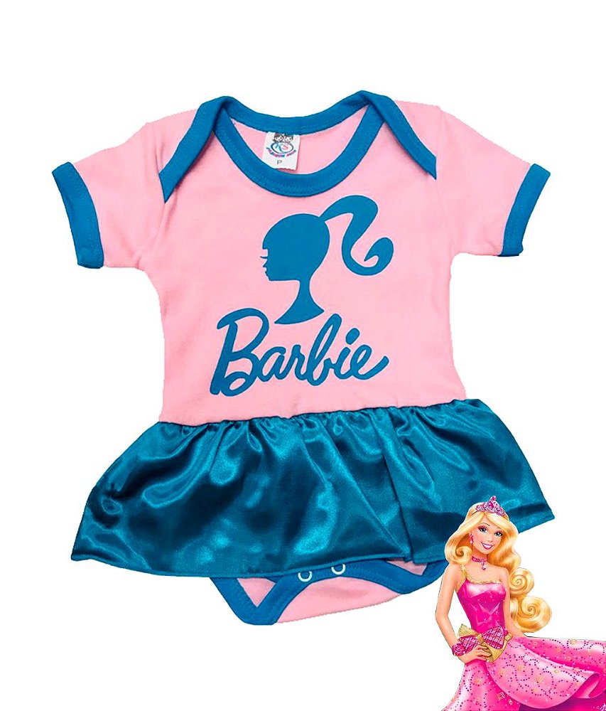 Body Infantil feminino Barbie - Puf Puf moda e acessórios infantis.