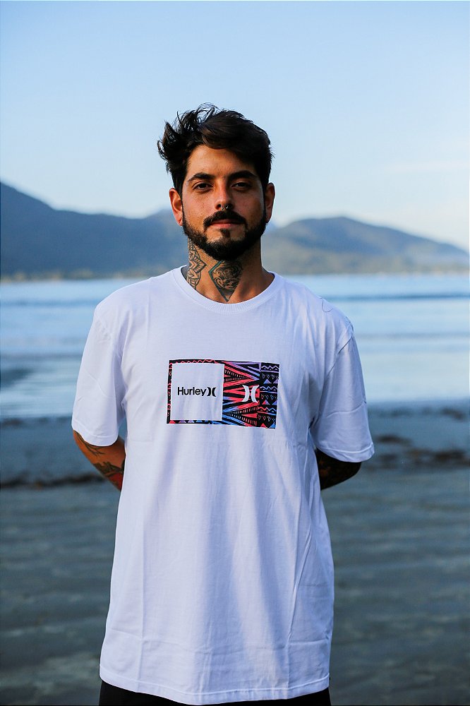 Camiseta masculina Hurley manga curta Silk Waikiki - Cedotte Surf Store