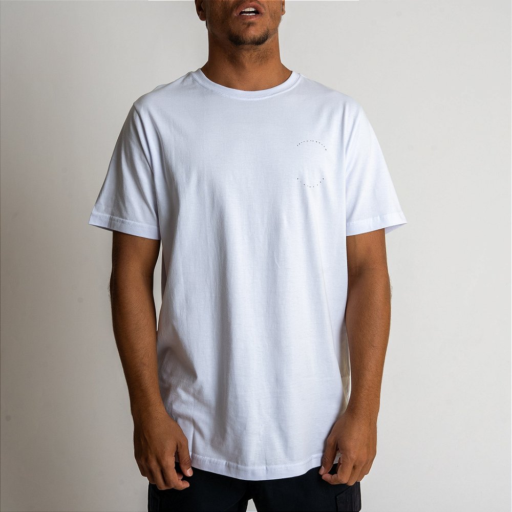Camiseta masculina South to South básica Branca I - Cedotte Surf Store
