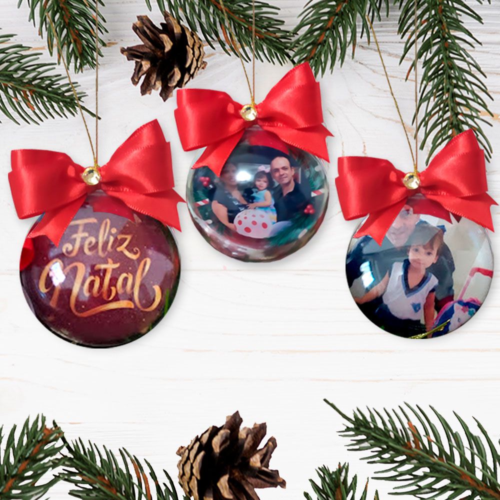 Bolas de Natal Personalizadas - Varietê Presentes Bolas de Natal Personalizadas - Varietê Presentes