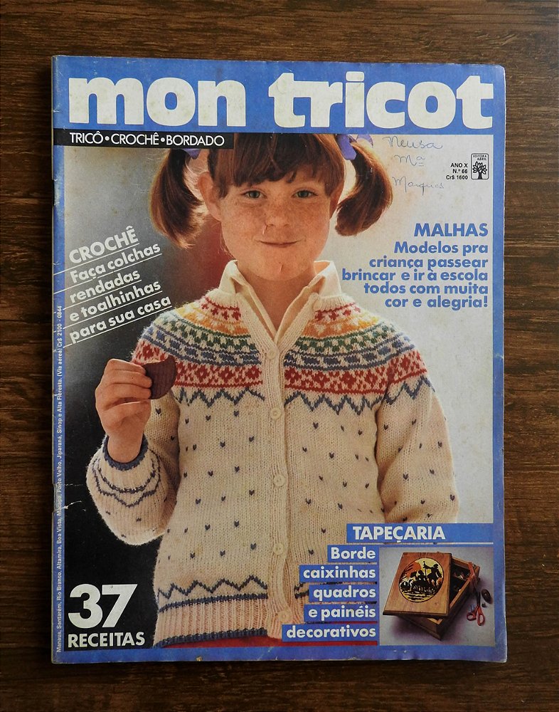 Revista Mon Tricot - 3 Marias Brechó