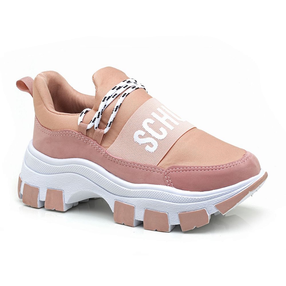 Tenis schutz Branco com Rosa