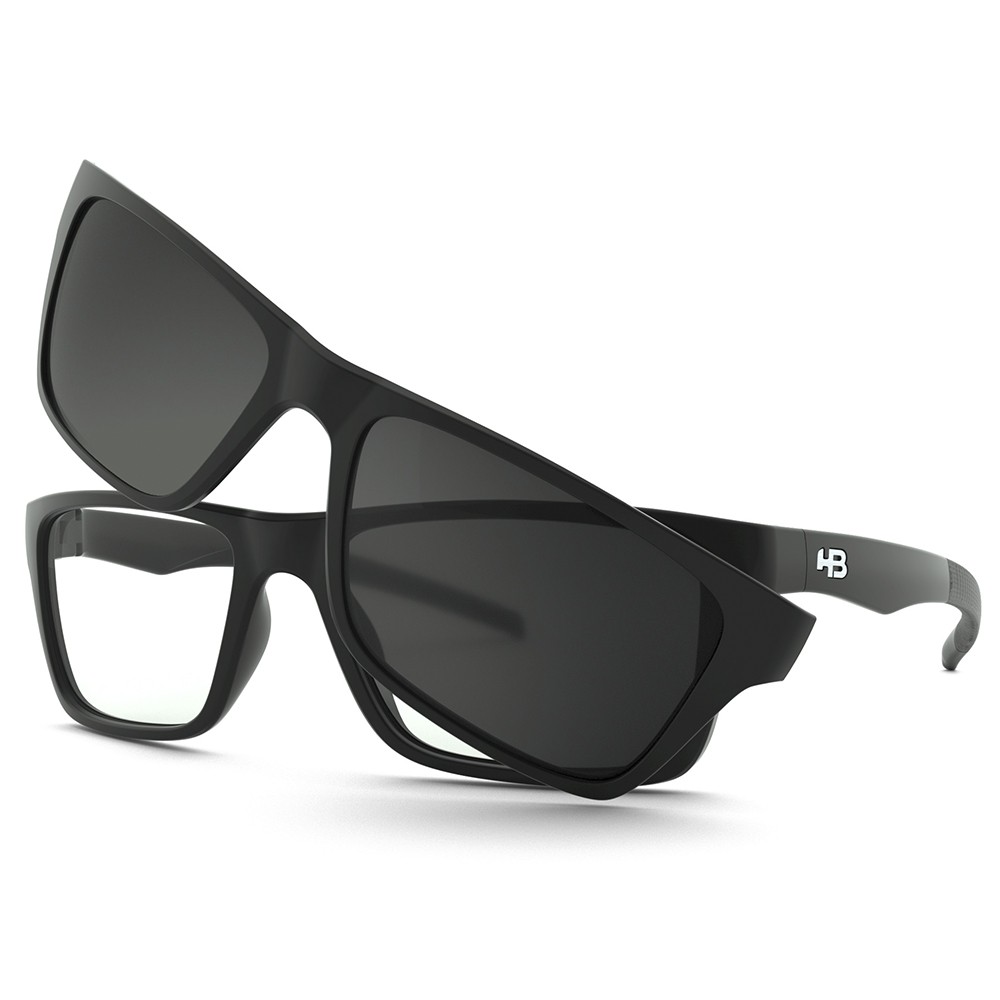 Armação Clip On HB 93160 - Matte Black Polarizado - Active - Compre Óculos  - a maior loja de óculos do Brasil!