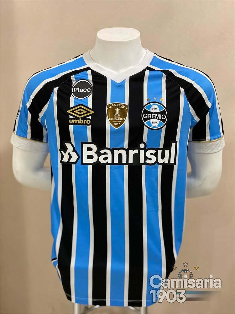 Camisa do Grêmio 2018 LIBERTADORES JOGO Everton - M - Camisaria 1903