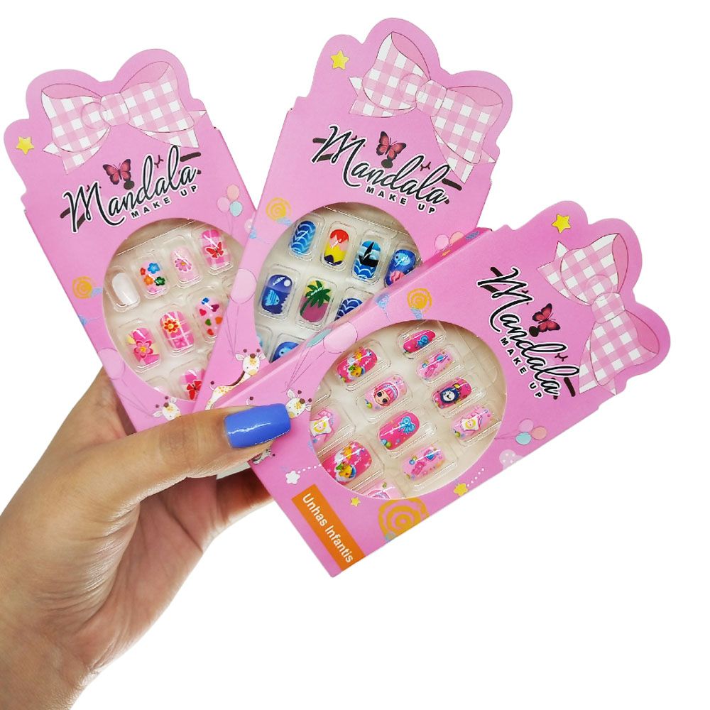 Unhas Postiças Infantil Mandala UN-206 - Pacote c/ 12 caixas - Virtual ...