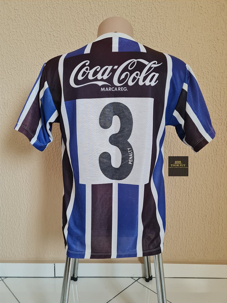 Camisa Grêmio original de jogo 1991 #3 Raridade - Thor Fut