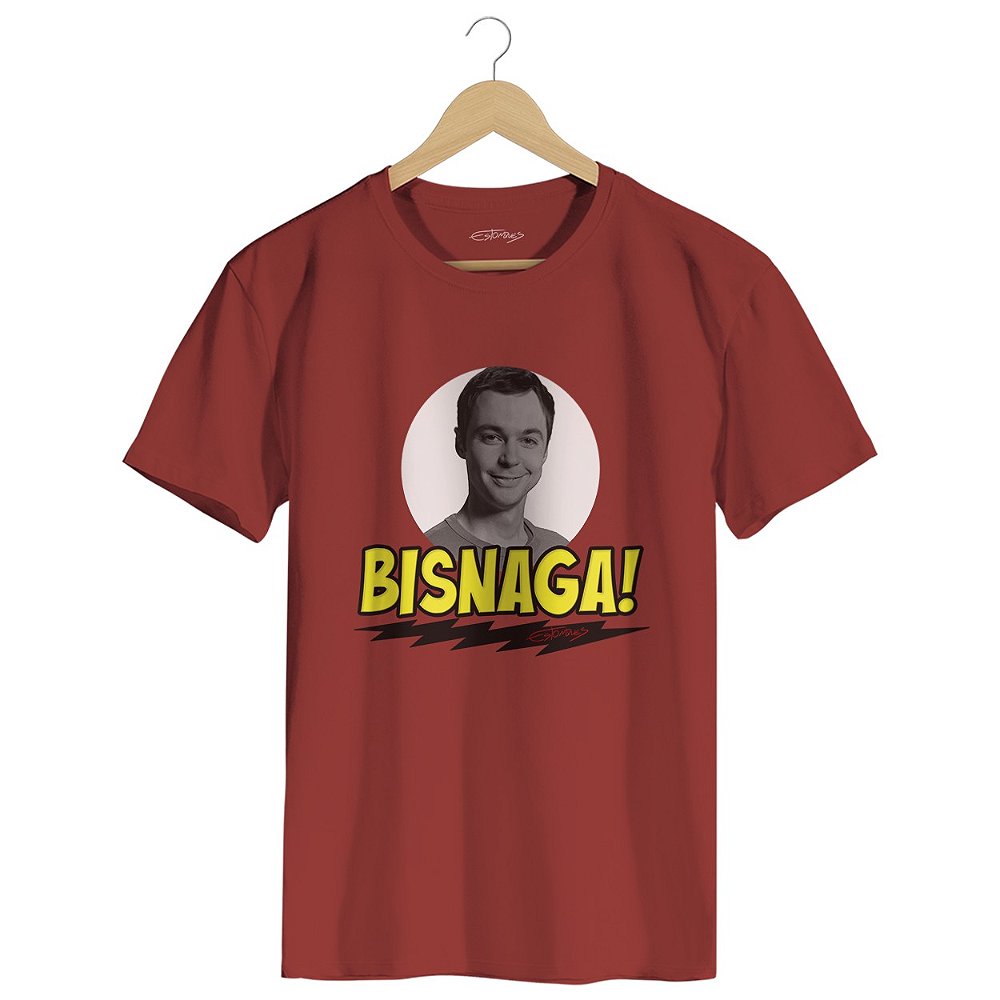 Camiseta Bisnaga Sheldon Cooper (Vermelha) Loja Estonques Camisetas