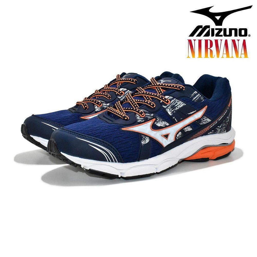 mizuno azul com laranja
