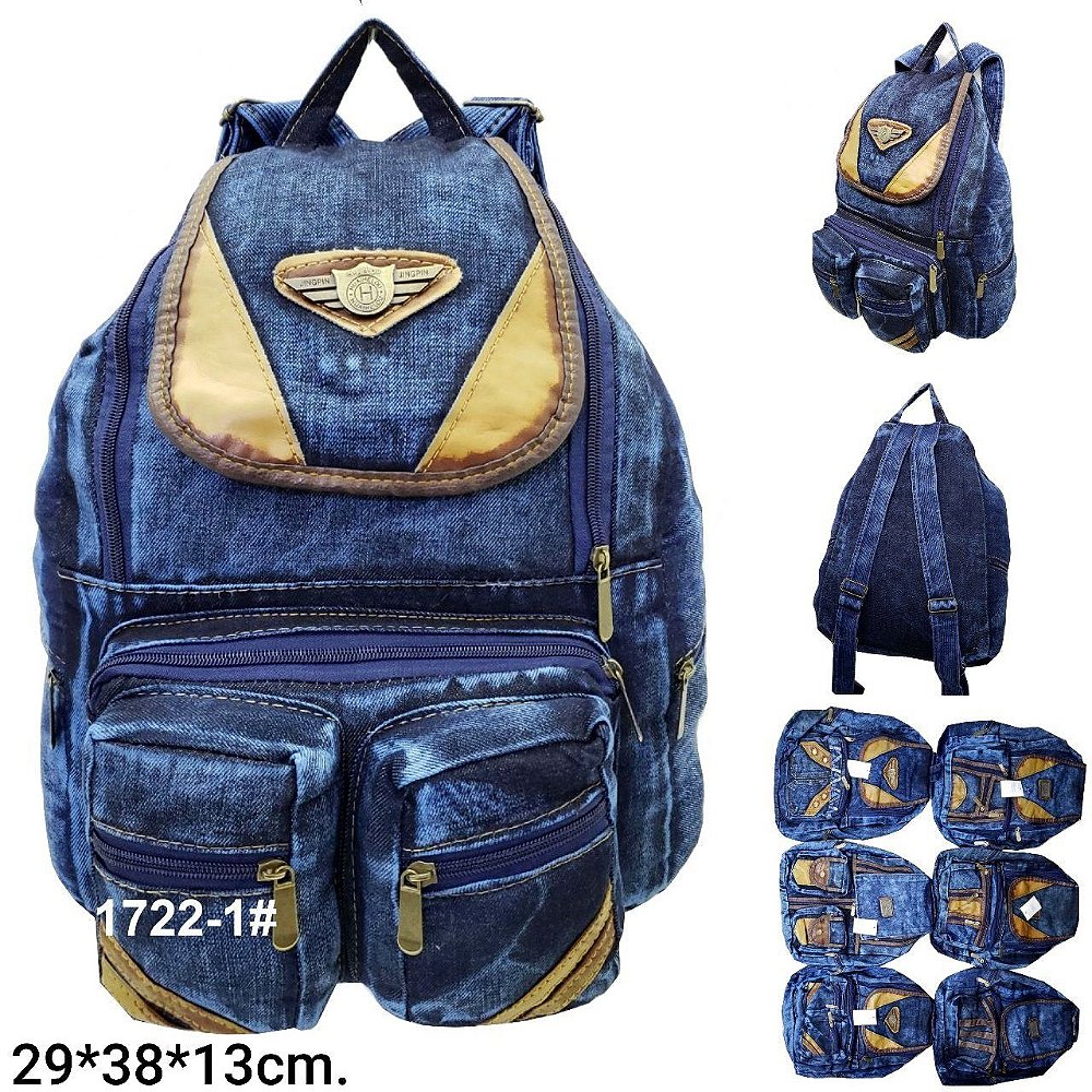 mochila jeans grande