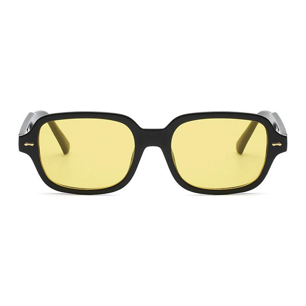ÓCULOS DE SOL PORTO PRETO COM AMARELO - Furmann Brand | Óculos de Sol