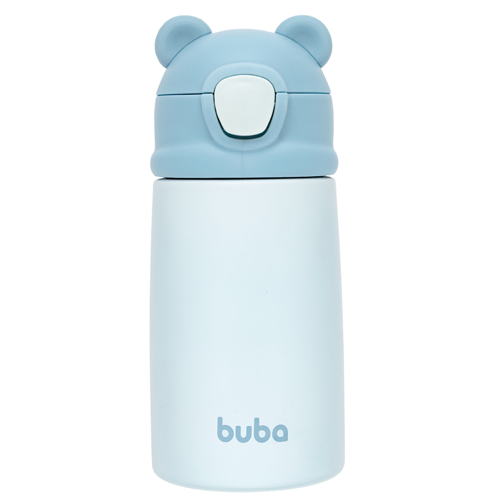 Garrafa Copo Térmico Ursinho Azul 320ml Buba Baby Buys Brasil