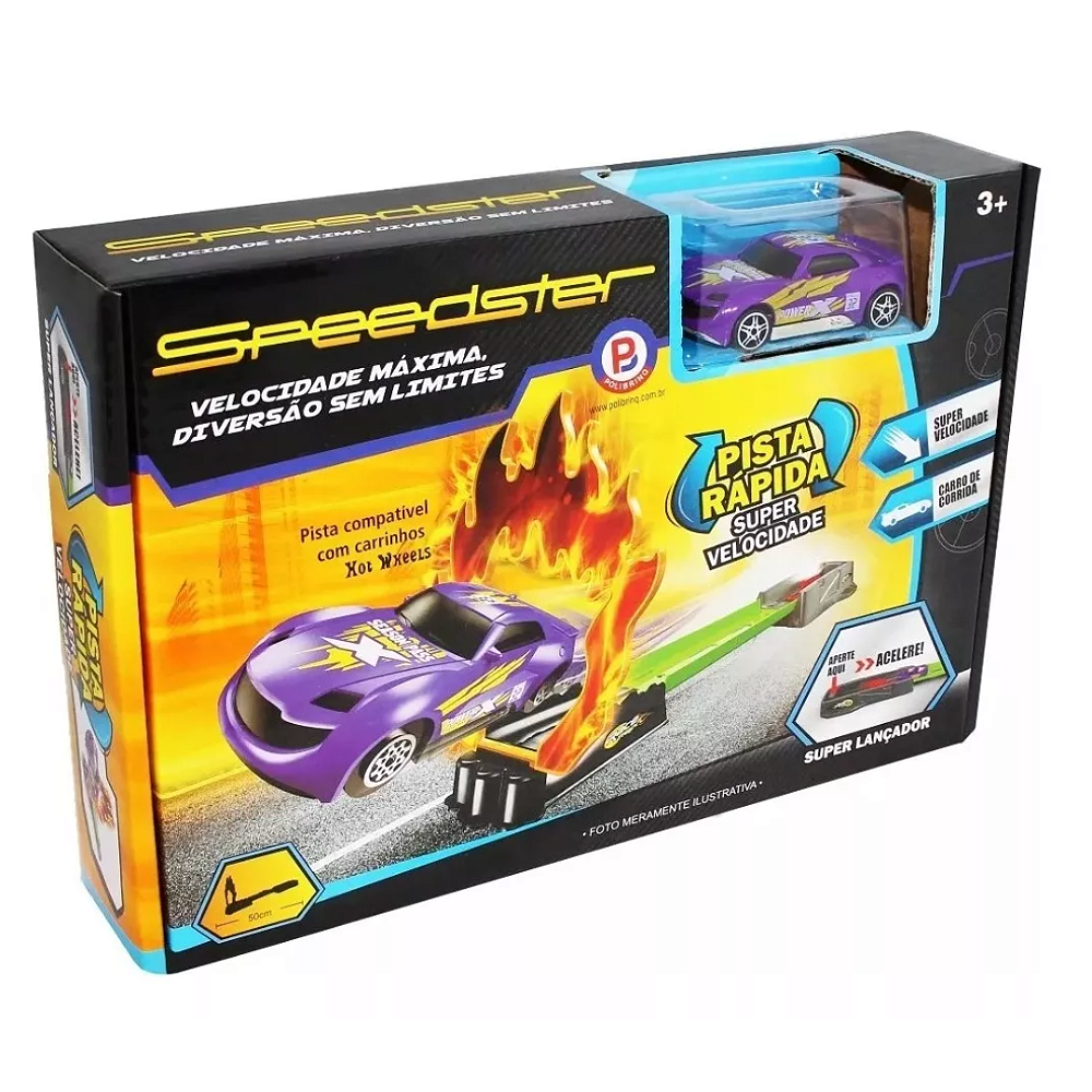 Vagrant Speedster 1/24サイズ リポ2S 7.4Vジャイロ付 Speedster Pista Rápida - Polibrinq - Baby Buys Brasil