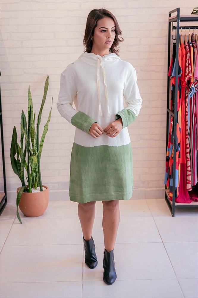 moletom com capuz dip dye