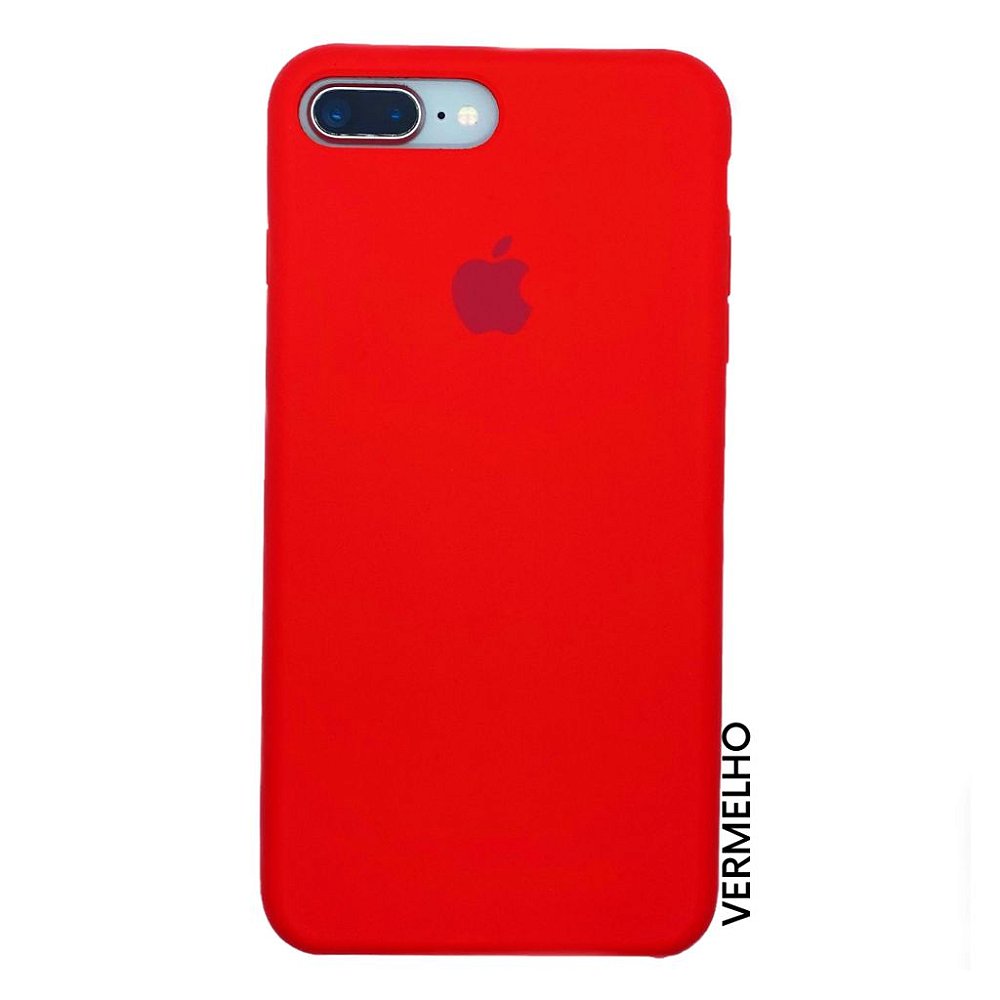 Capa Case Capinha Silicone Aveludado Iphone 7/8 Plus Azul Claro no Shoptime