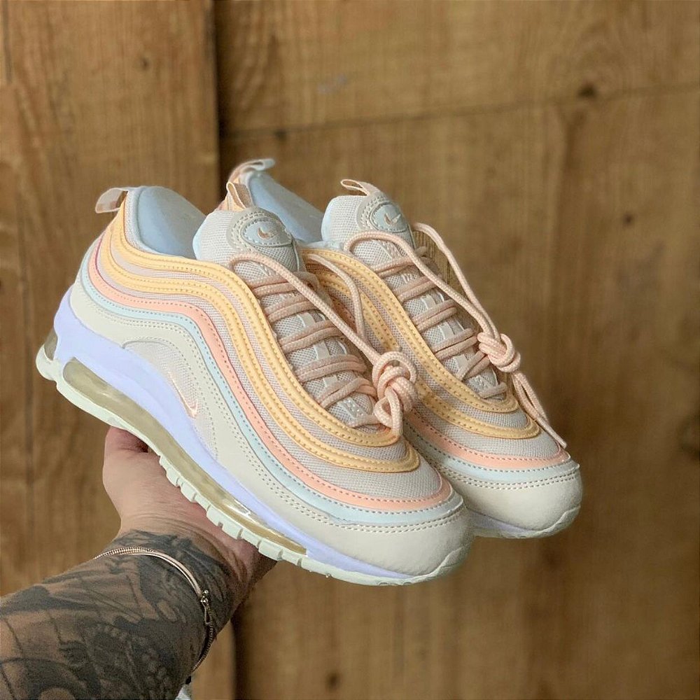 air max 97 laranja e azul